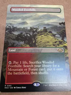 Wooded Foothills - (Borderless) Modern Horizons 3 Regular - Mtg - Image 1