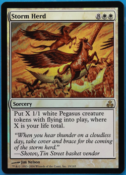 Storm Herd FOIL Guildpact NM White Rare MAGIC MTG CARD (ID# 502331) ABUGames - Image 1