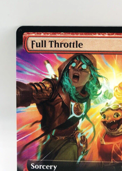 MTG Full Throttle Borderless Extended Art 0386 NM+ Rare Aetherdrift DFT Magic - Image 2