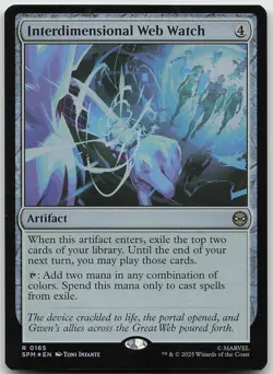 Interdimensional Web Watch FOIL 165 Rare Marvel's Spider-Man NM MTG - Image 1