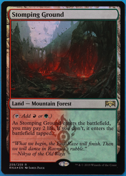 Stomping Ground FOIL Ravnica Allegiance NM Land Rare CARD (502330) ABUGames - Image 1