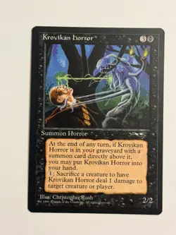 Krovikan Horror Alliances LP MTG Magic the Gathering f - Image 1
