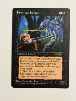 Krovikan Horror Alliances LP MTG Magic the Gathering b - Image 1