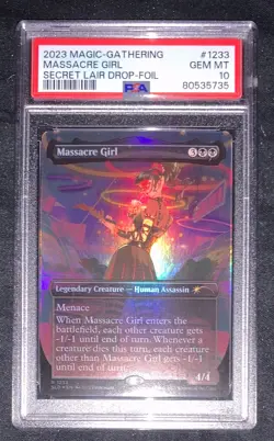 Massacre Girl Foil PSA 10 Graded Secret Lair MTG - Image 1