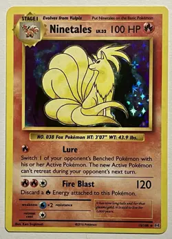 Ninetales 15/108 (MP) Holo Rare XY Series: Evolutions 2016 Pokemon Card TCG - Image 1