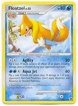 Pokemon Great Encounters - Floatzel Card 37/106 - Image 1