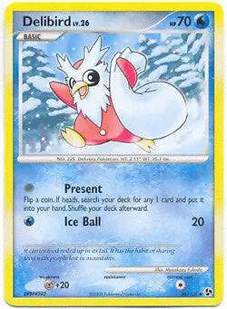 Pokemon Great Encounters - Delibird Card 36/106 - Image 1