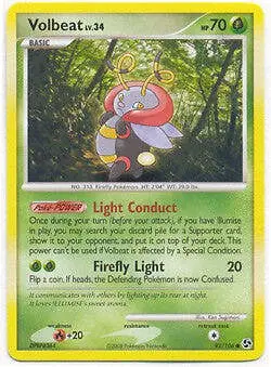 Pokemon Great Encounters - Volbeat Card 92/106 - Image 1