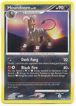 Pokemon Diamond & Pearl Great Encounters - Houndoom (Rare) Card 18/106 - Image 1
