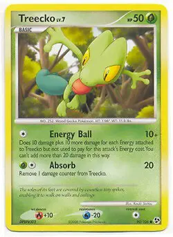 Pokemon Diamond & Pearl Great Encounters - Treecko (Common) Card 90/106 - Image 1