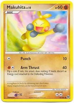 Pokemon Great Encounters - Makuhita Card 78/106 - Image 1