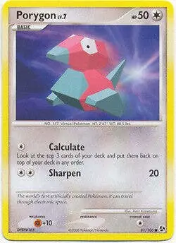 Pokemon Great Encounters - Porygon Card 81/106 - Image 1