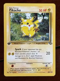 Pokemon Jungle Pikachu 1st Edition 60/64 Common LP - Image 1
