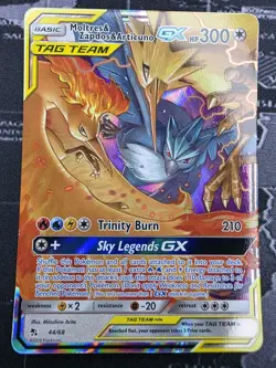 Moltres Zapados Articuno GX Hidden Fates 44/68 Pokemon TCG NM Near Mint - Image 2