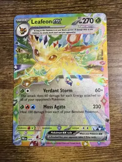 Leafeon ex 006/131 Double Rare Prismatic Evolutions Pokemon Holo Near Mint - Image 1