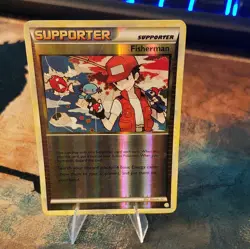 Pokemon Fisherman 92/123 HeartGold & SoulSilver Uncommon Reverse Holo English - Image 2