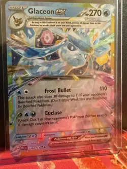 Pokemon TCG Glaceon EX 026/131 Prismatic Evolutions Mint Condition - Image 1
