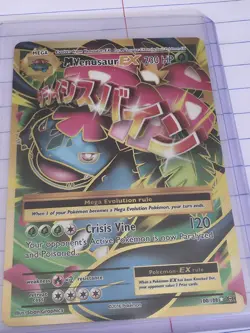 M Venusaur EX Full Art Holo Card 100/108 X&Y Evolutions Pokemon TCG NM Mint - Image 1