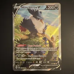 Pokemon TCG Honchkrow V 162/172 Brilliant Stars Ultra Rare Full Art Holo 200HP - Image 1