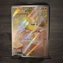 Yamper 099/094 Me02: Phantasmal Flames Full Art Ultra Rare Holo Pokemon Card NM - Image 1
