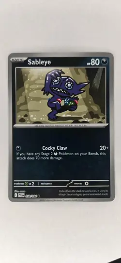 Sableye 059/094 Common Phantasmal Flames Pokemon Reverse Holo Near Mint - Image 1