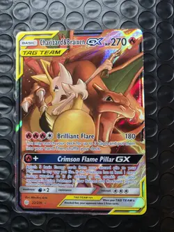 Pokemon TCG Charizard & Braixen GX Holo Ultra Rare Full Art 22/236 - Image 2