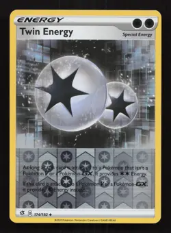 Pokemon Card Twin Energy Rebel Clash Reverse Holo 174/192 Near Mint - Image 1