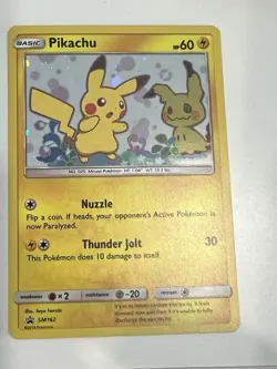 Pikachu Promo SM162 Team Up Blister Pokemon Card NM- Sun & Moon Boxed - Image 1
