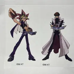 VINTAGE YuGiOh Stickers - 1996 Konami Shadow Realm Lot Of 6 Decals Yugi, Logo - Image 4