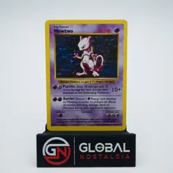 Mewtwo Shadowless base set Holo 1999 pokemon card 10/102 MP - Image 1