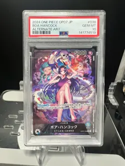 PSA 10 One Piece BOA HANCOCK OP07-038 ALTERNATE ART Japanese BANDAI 500 Years - Image 2