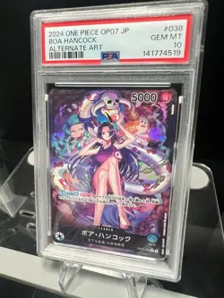PSA 10 One Piece BOA HANCOCK OP07-038 ALTERNATE ART Japanese BANDAI 500 Years - Image 3
