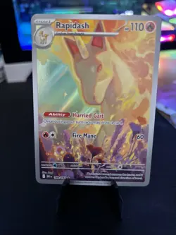 Rapidash Pokemon Card 189/182 - Hurried Gait Ability, Fire Mane Attack - Image 1