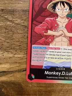 One Piece Monkey D Luffy OP01-003 PRE ERRATA Leader Romance Dawn pre-errata - Image 2