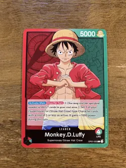 One Piece Monkey D Luffy OP01-003 PRE ERRATA Leader Romance Dawn pre-errata - Image 1