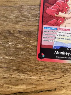 One Piece Monkey D Luffy OP01-003 PRE ERRATA Leader Romance Dawn pre-errata - Image 2