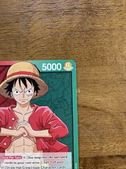 One Piece Monkey D Luffy OP01-003 PRE ERRATA Leader Romance Dawn pre-errata - Image 4