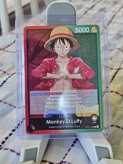 One Piece Monkey.D.Luffy Leader Pre-Errata Alpha OP01-003 - Image 1