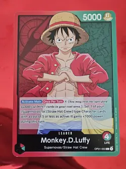 One Piece Monkey.D.Luffy Leader Pre-Errata Alpha OP01-003 - Image 2