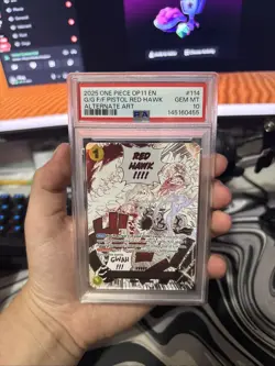 PSA 10 One Piece - Gum-Gum Fire-Fist Pistol Red Hawk OP11-114 - Divine Speed - Image 1