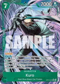 One Piece English - Kuro - Alt Art OP15-025 - R - NM - Image 1