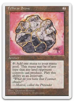 Fellwar Stone #337 (LP) Fourth Edition 4ED Magic MTG - Image 1