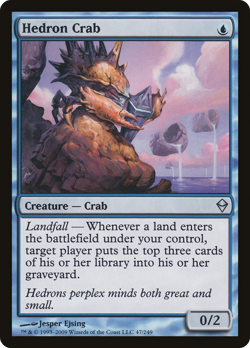 Hedron Crab #47 (MP) Zendikar ZEN Magic MTG - Image 1