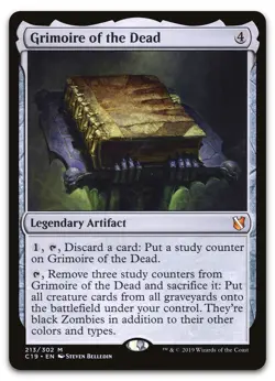 Grimoire of the Dead #213 (LP) Commander 2019 C19 Magic MTG - Image 1