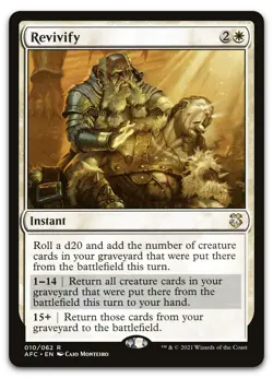 Revivify #10 (NM) Forgotten Realms AFC Magic MTG - Image 1