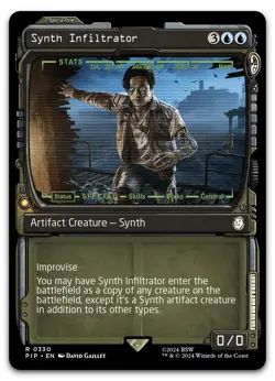 Synth Infiltrator (Showcase) #330 (NM) Fallout PIP Magic MTG - Image 1