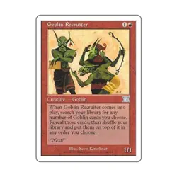 WOTC MtG 6th Ed Goblin Recruiter (U) EX - Image 1