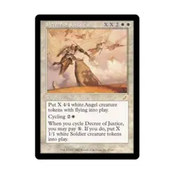 WOTC MtG Scourge Decree of Justice (R) EX - Image 1