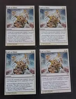Magic the Gathering MTG Call To Glory Champions Of Kamigawa Lightly Played x4 - Image 1