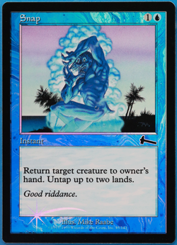 Snap FOIL Urza's Legacy NM Blue Common MAGIC MTG CARD (ID# 502318) ABUGames - Image 1